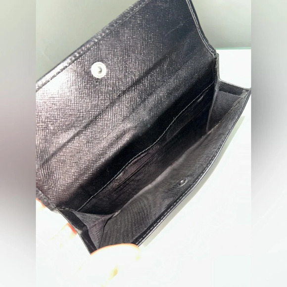 Prada Black Saffiano Leather Wallet (missing clamp) - Picture 3 of 15